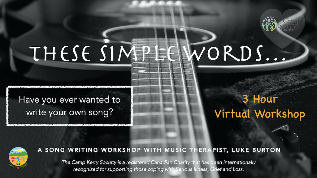 3 Hour Song Writing Workshop: These Simple Words